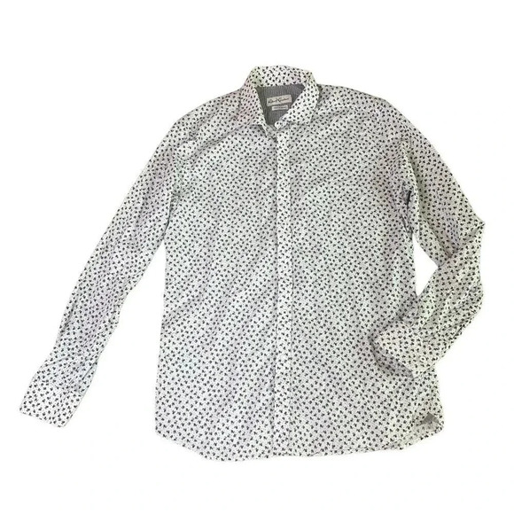 Robert Graham X Tailored Fit Floral Button-Down Shirt Long Sleeve Size 17 XL Men - Picture 1 of 12